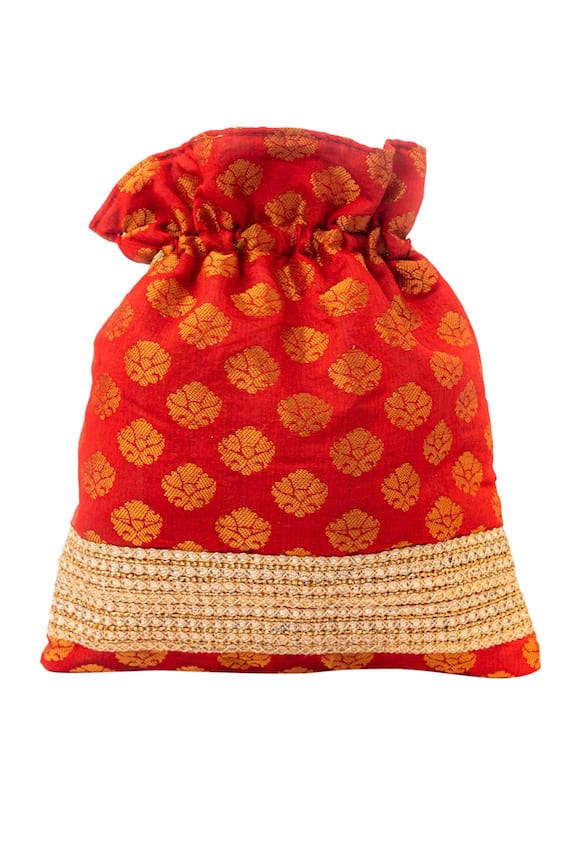 NR by Nidhi Rathi Floral Woven Potli Bag 2