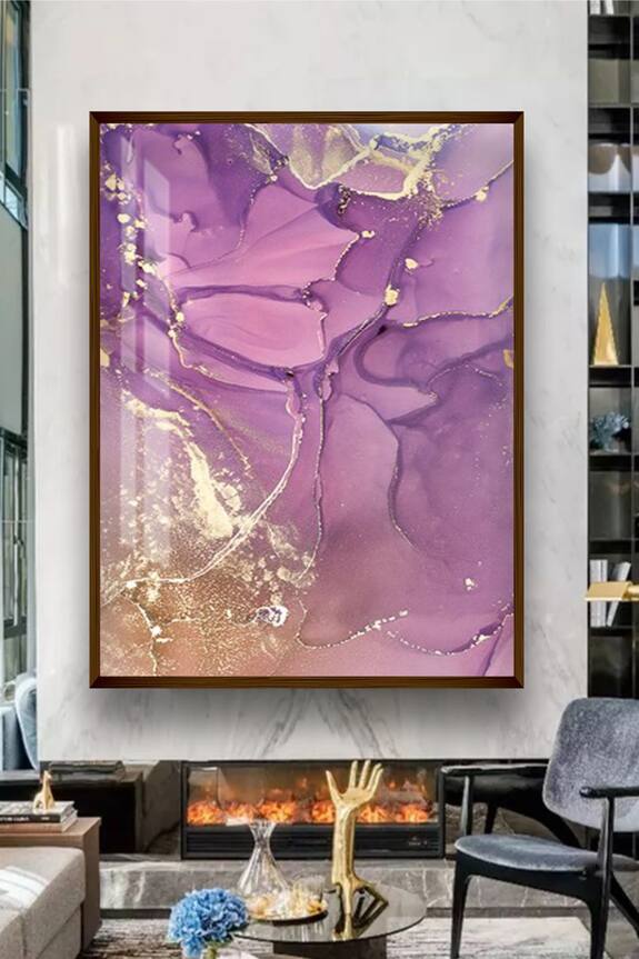 The Art House Abstract Marble Print Canvas Painting 0
