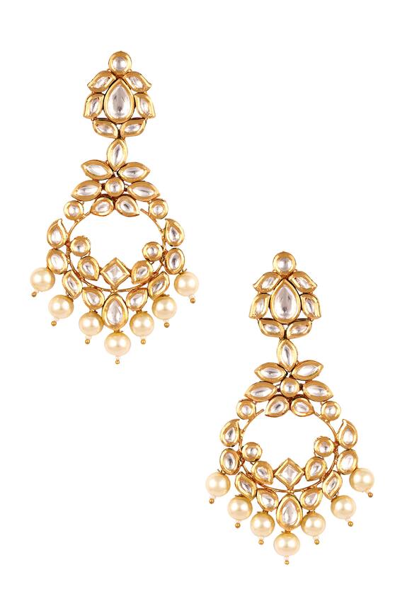 Anayah Jewellery Deepika Kundan Floral Danglers 0