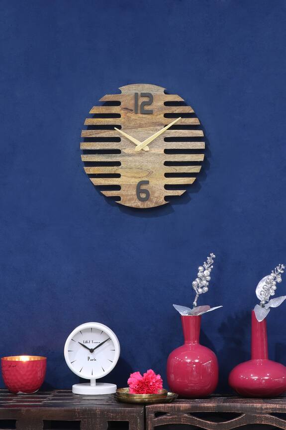 Buy Cocovey Homes Wooden Wall Clock Online Aza Fashions