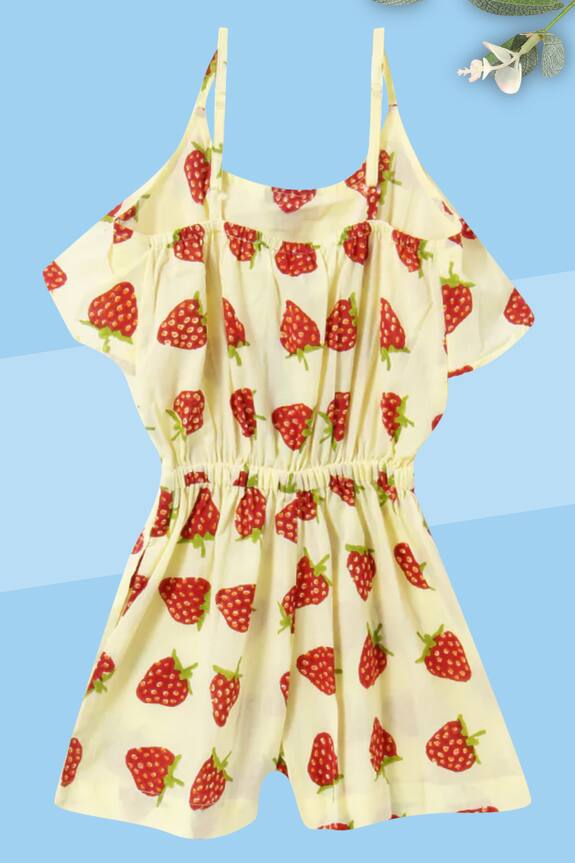 strawberry print jumpsuit