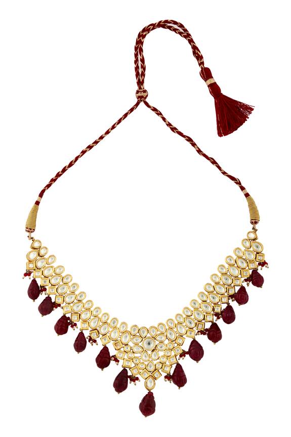 Minaki Kundan Necklace Jewellery Set 5