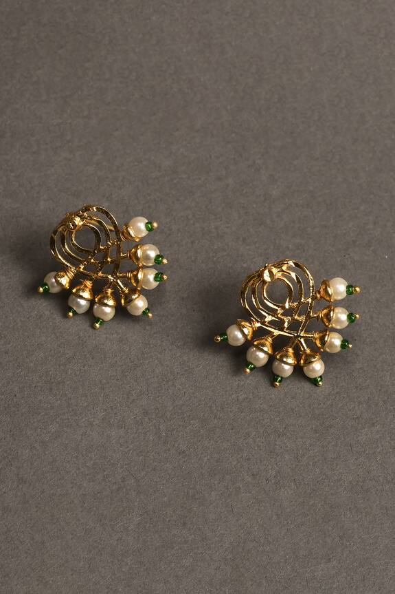Nayaab by Aleezeh Bead Pendant Necklace Jewellery Set 4