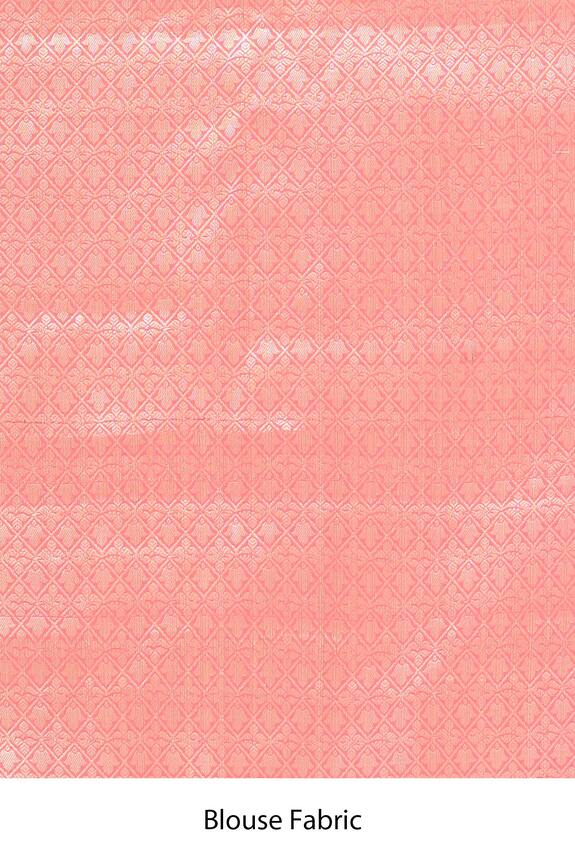 Nazaakat by Samara Singh Peach Banarasi Tissue Silk Saree 4