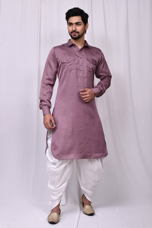 silk pathani kurta