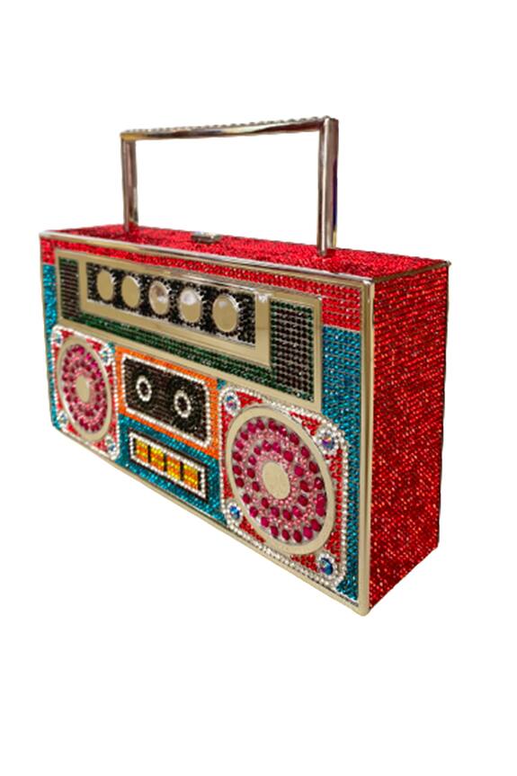 Buy Oceana Clutches Radio Embellished Clutch Online Aza Fashions