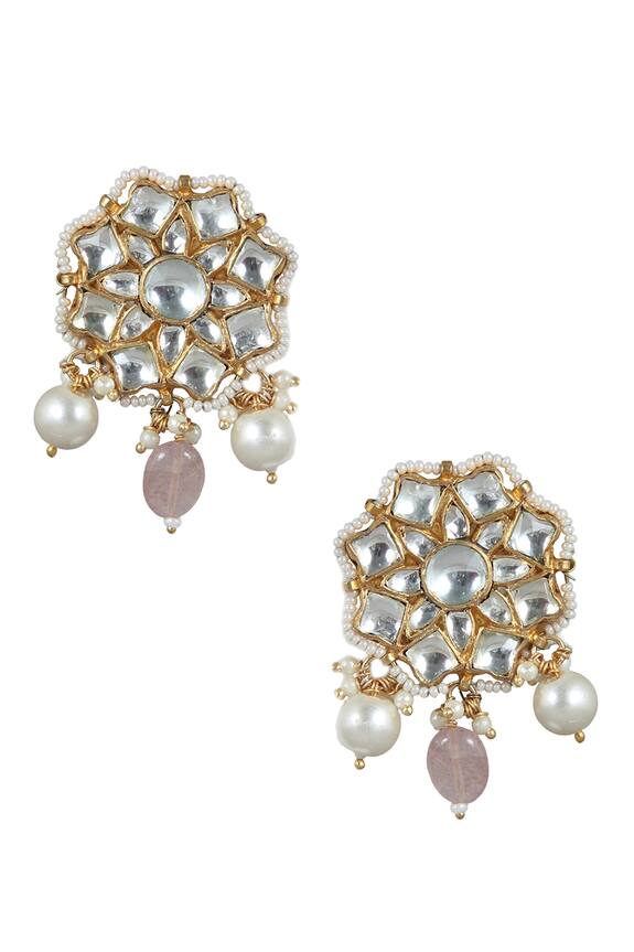 Riana Jewellery Floral Stone Stud Earrings 2