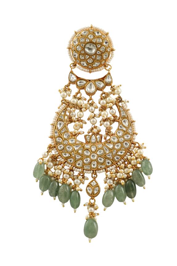Buy Riana Jewellery Bead Drop Chandelier Earrings Online | Aza Fashions