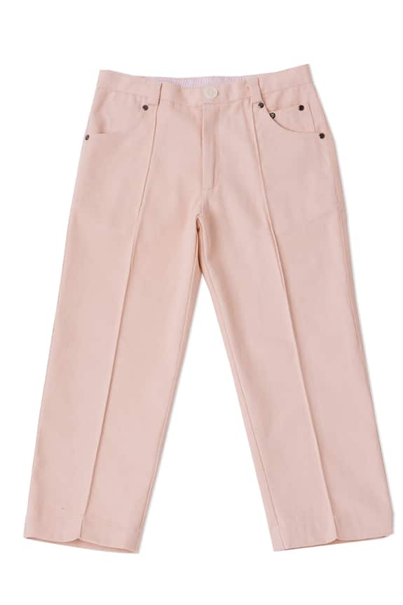 Buy Little Luxury Pink Cargo Pant For Boys Online | Aza Fashions