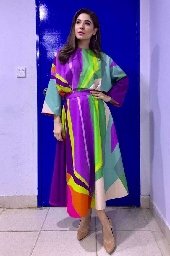 Siddhartha Bansal Multi Color Flared Skirt 1