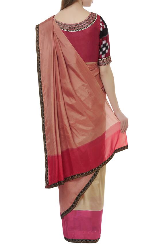 Latha Puttanna Multi Color Silk Saree With Ikat Blouse 2