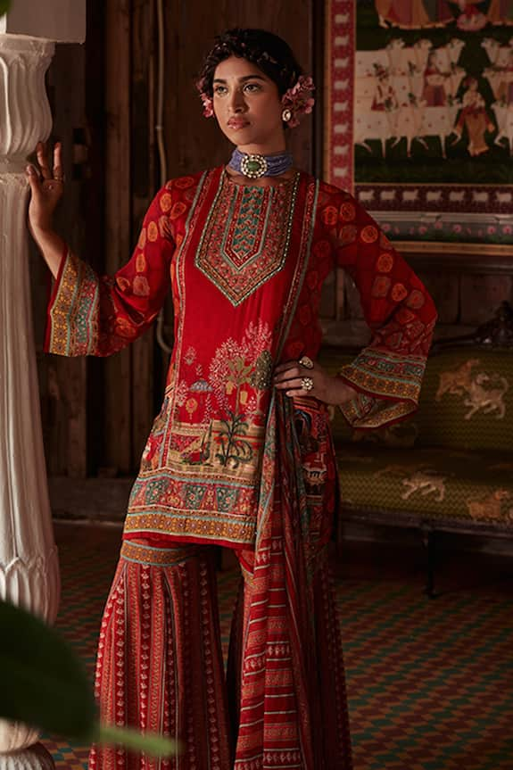 gharara pattern