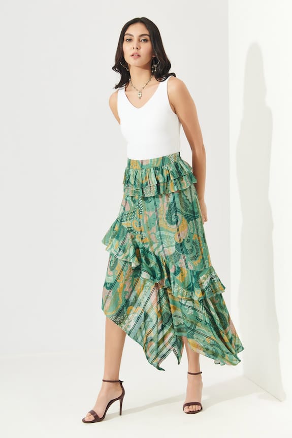 cotton on ruffle skirt