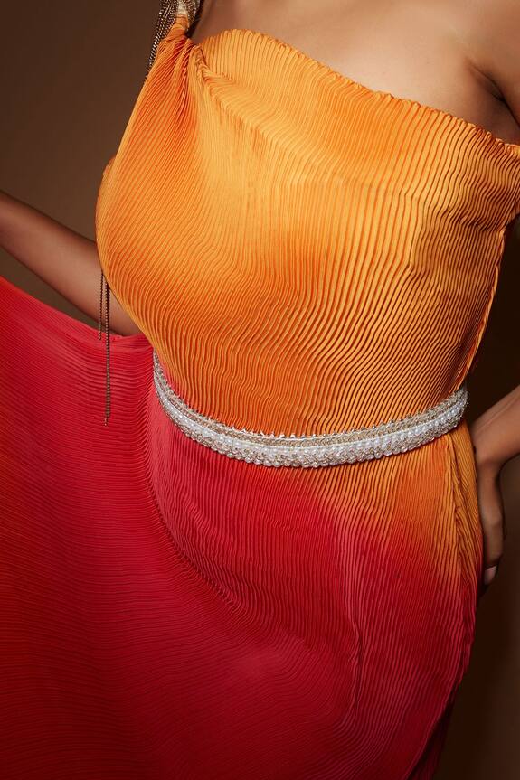 House of D'oro Hand Embroidered Waist Belt 0