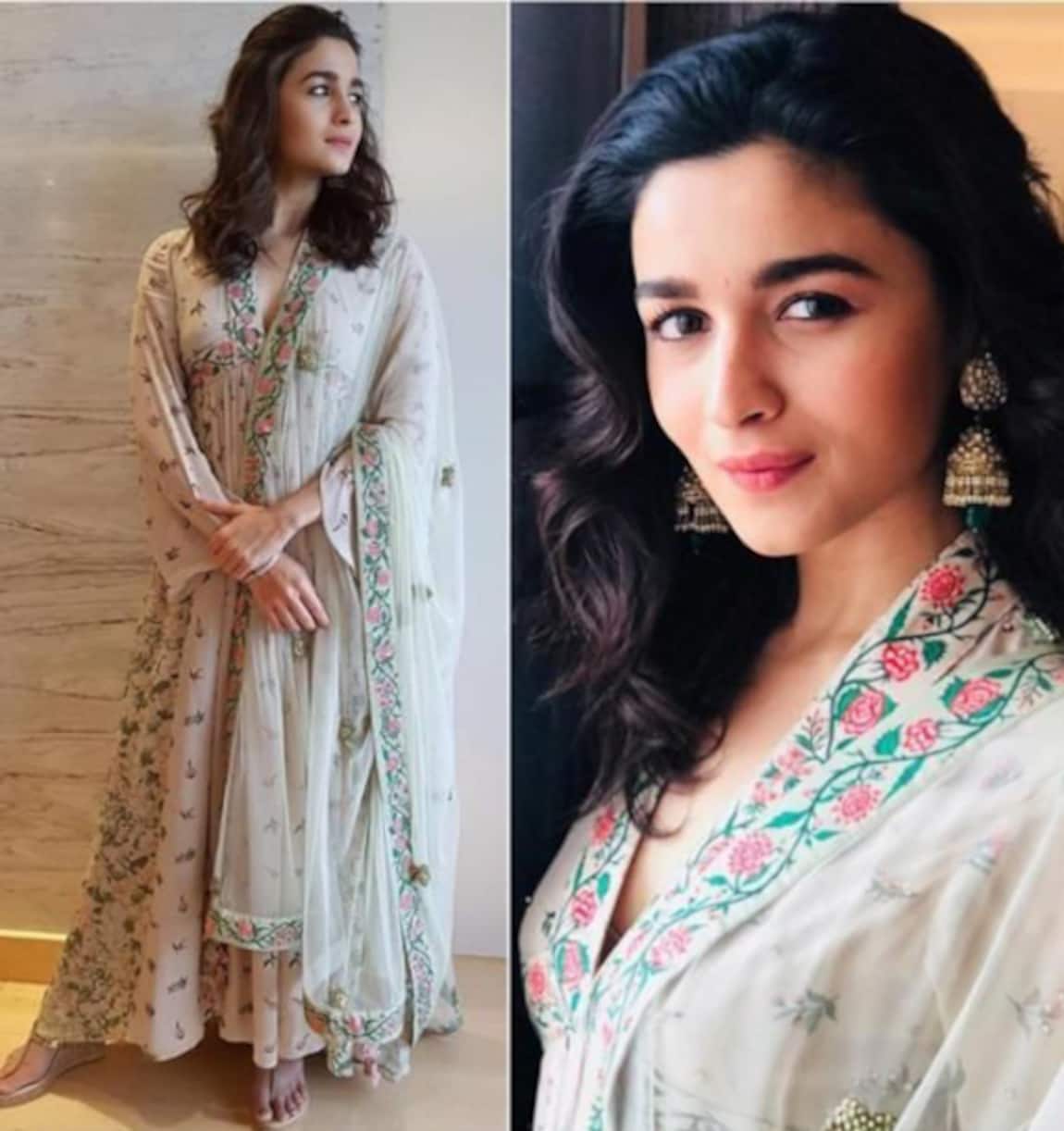 In love with the traditional white floral kurti style? Take vogue cues from  'gorgeous trio' Alia Bhatt, Kriti Sanon and Disha Patani