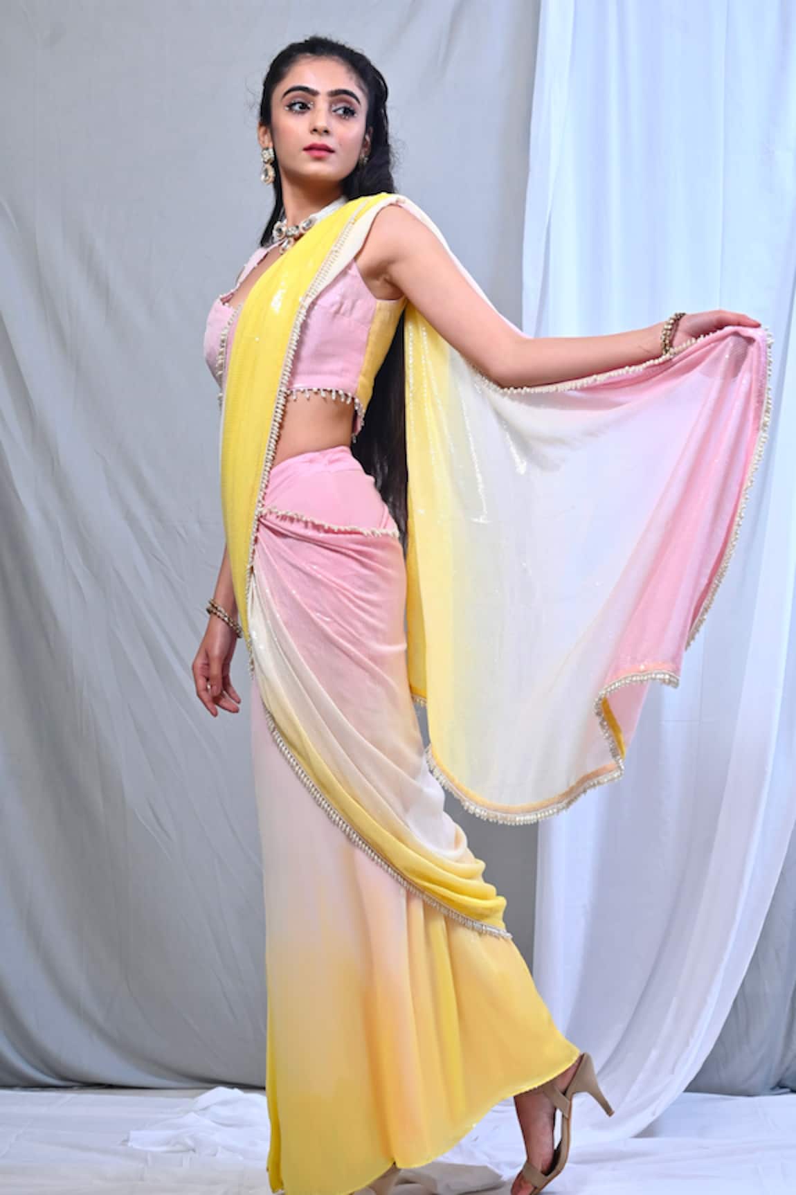 saree #dress #anarkali #simple #sareedressanarkalisimple | Long dress design,  Long gown design, Stylish dresses