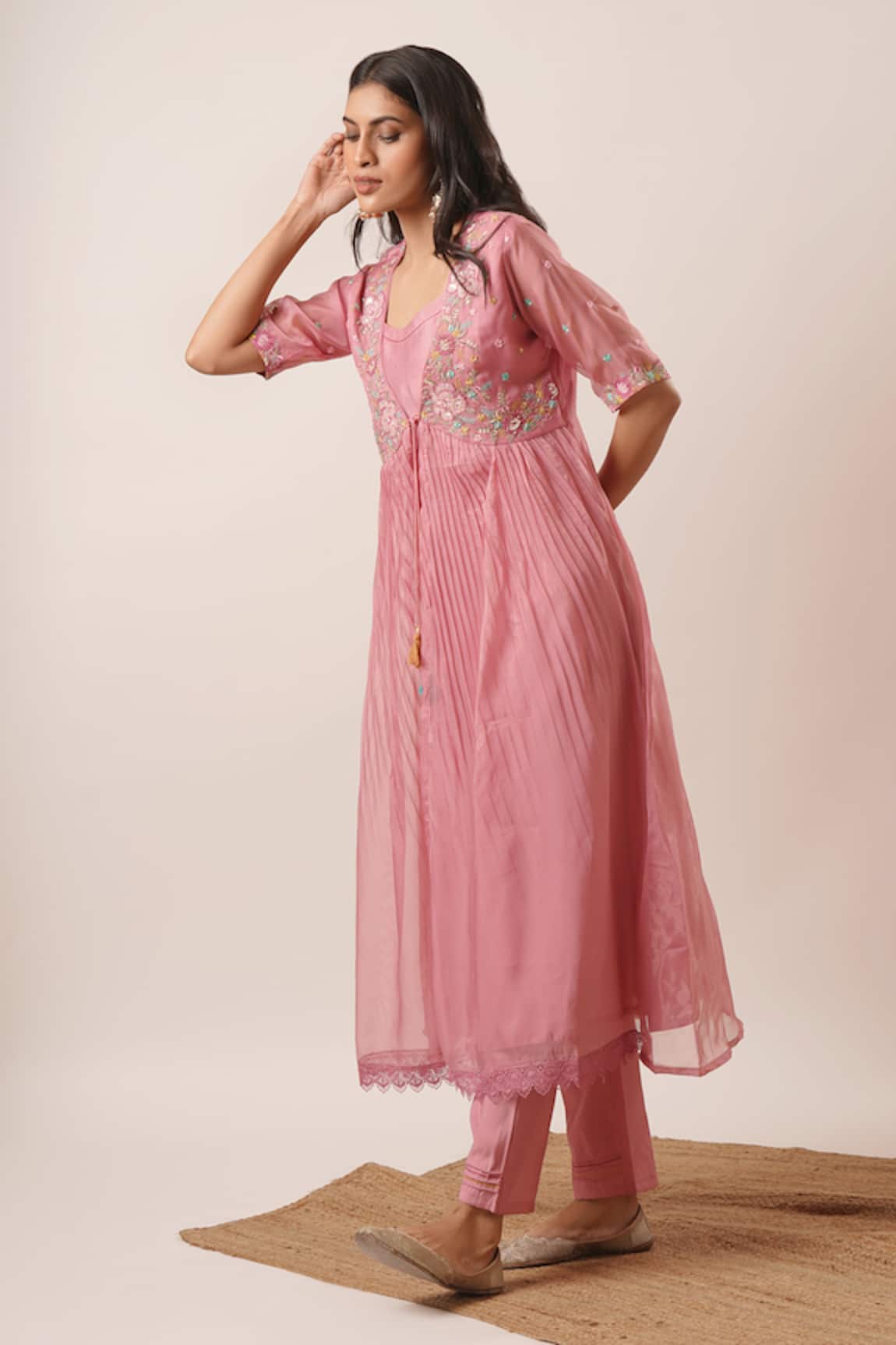 Keri print Gopi dress set – Vrindavan Bazaar