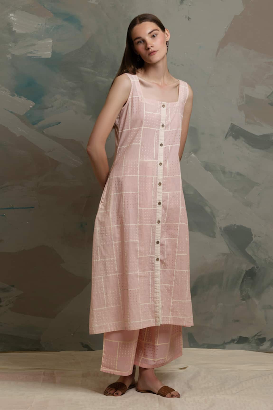 Banana Labs Geometric Print Kurta & Pant Set