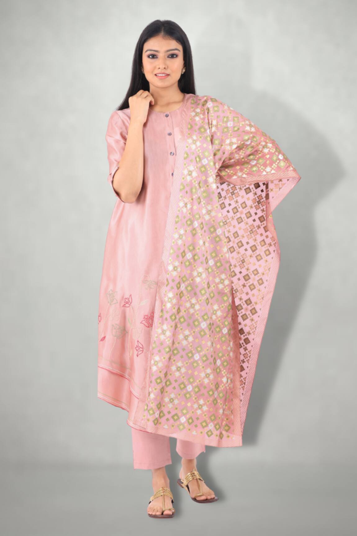 I Am Design Silk Kurta Set