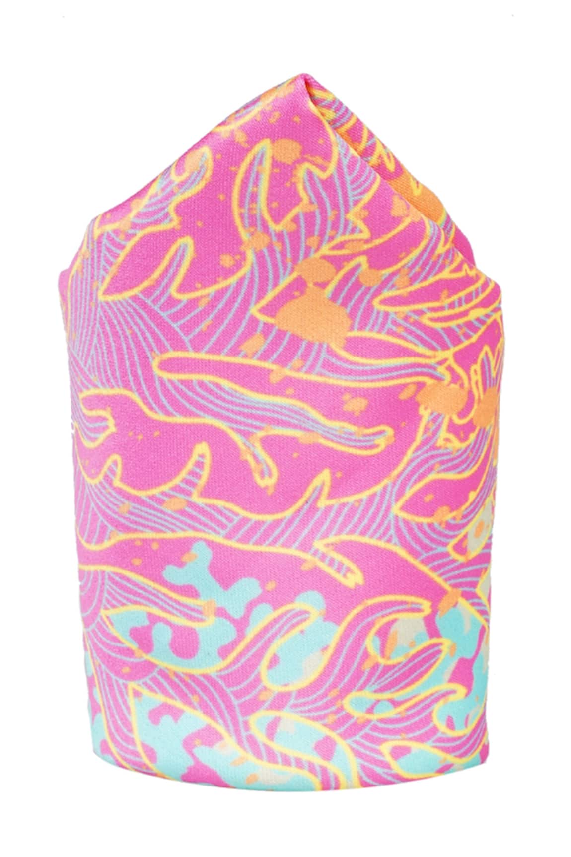 Tossido Abstract Print Pocket Square