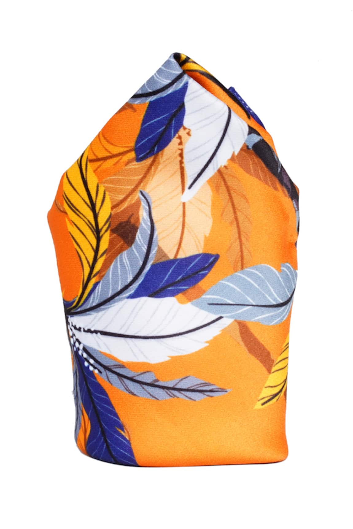 Tossido Leaf Print Pocket Square