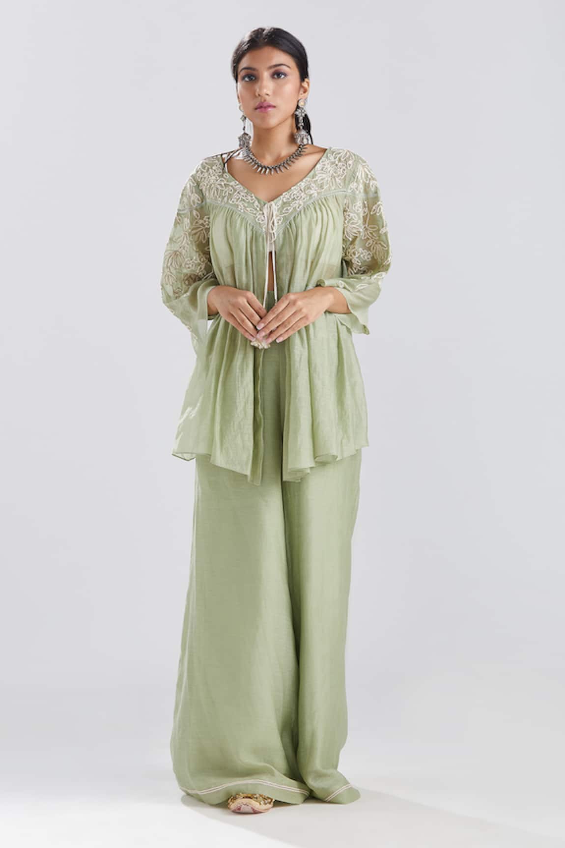 Megha Bansal Fiha Kediya Top & Palazzo Set