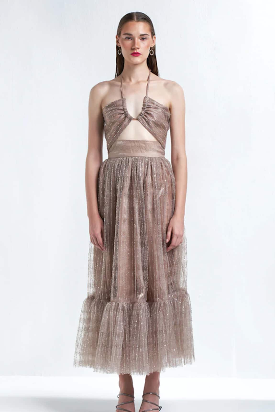 Therealb Trance Embroidered Top & Skirt Set