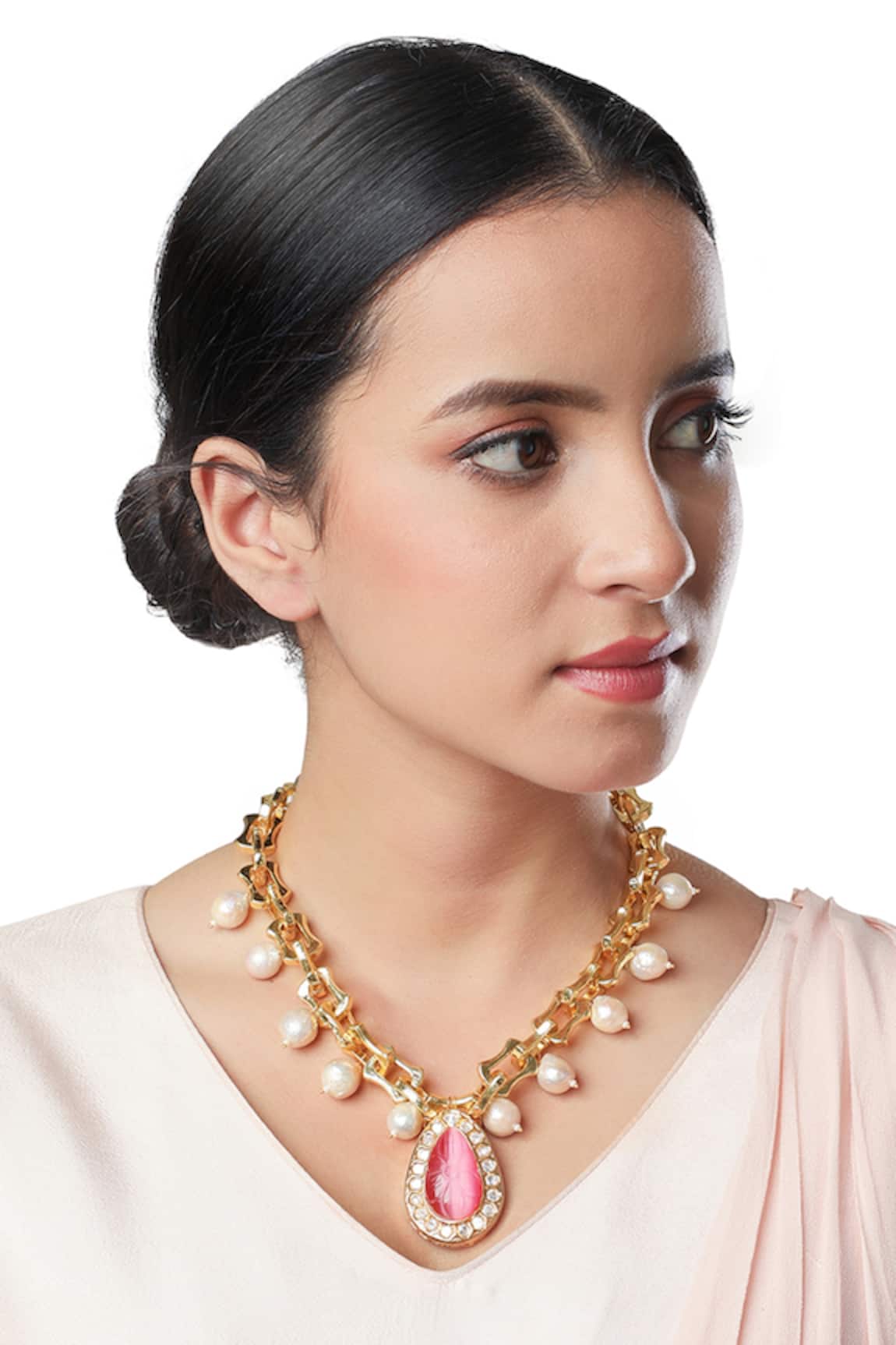 Hrisha Jewels Chain Link Pendant Necklace