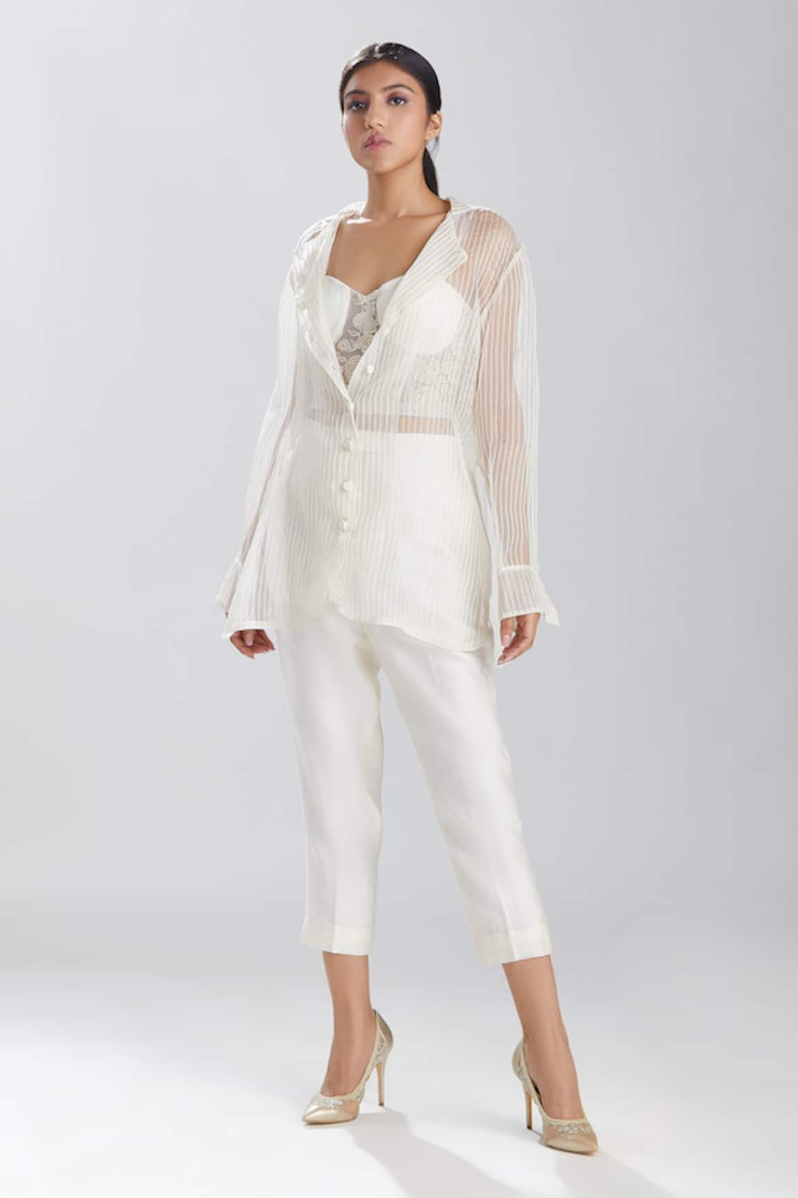 Megha Bansal Motia Azra Embroidered Shirt