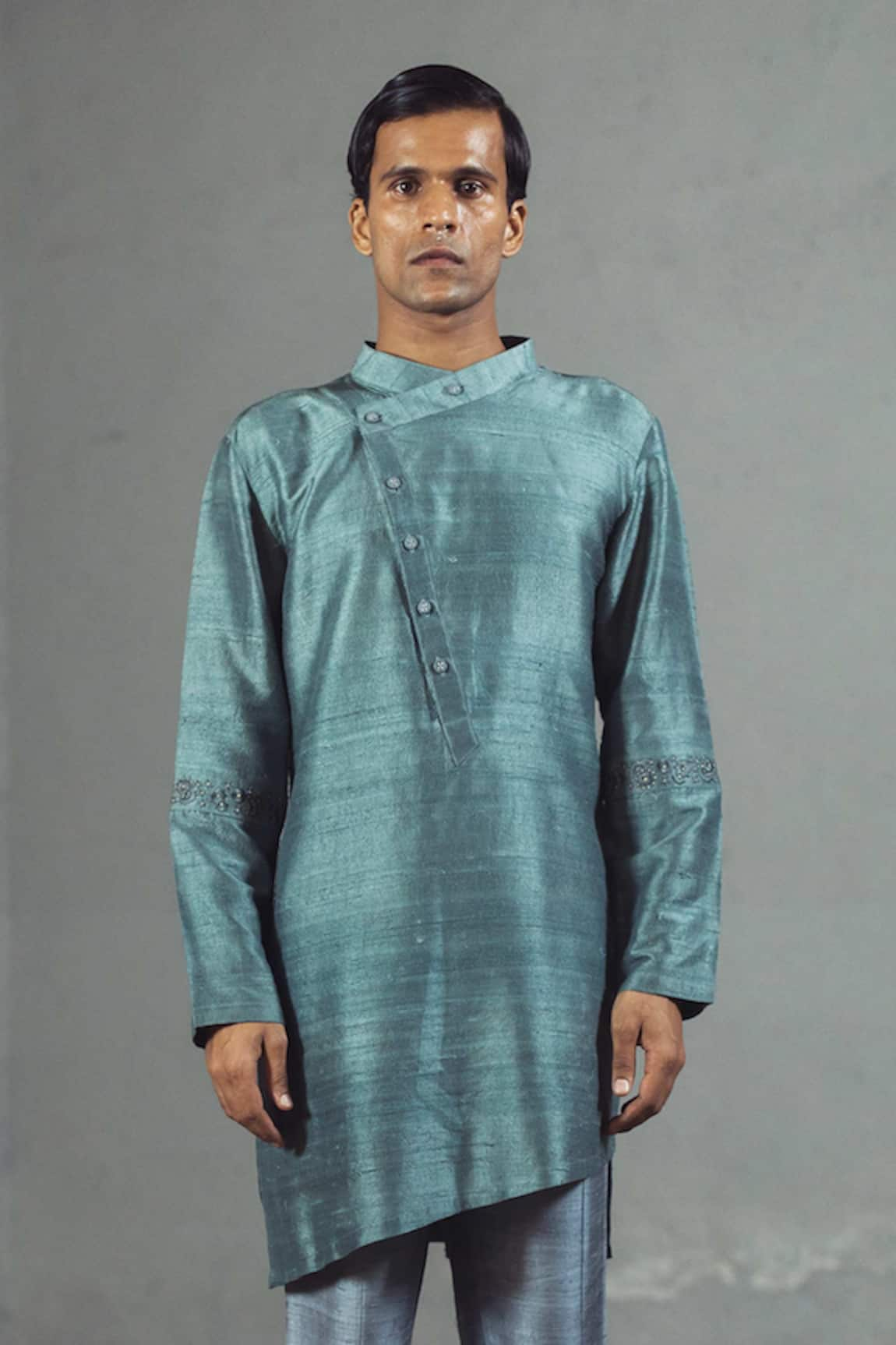 Mitesh Lodha Silk Asymmetric Kurta