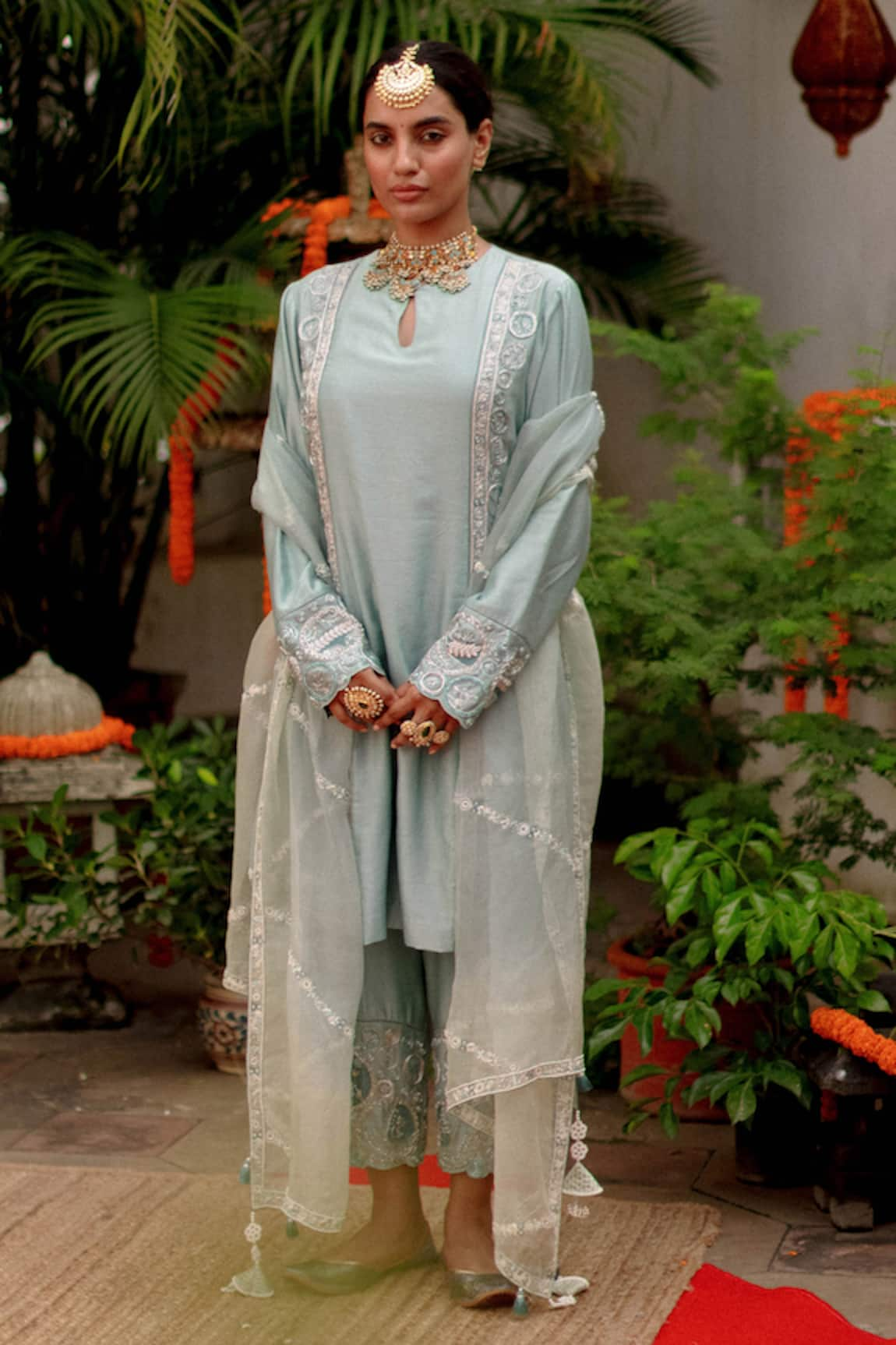 Megha Bansal Runa Vrit Embroidered Kurta Set