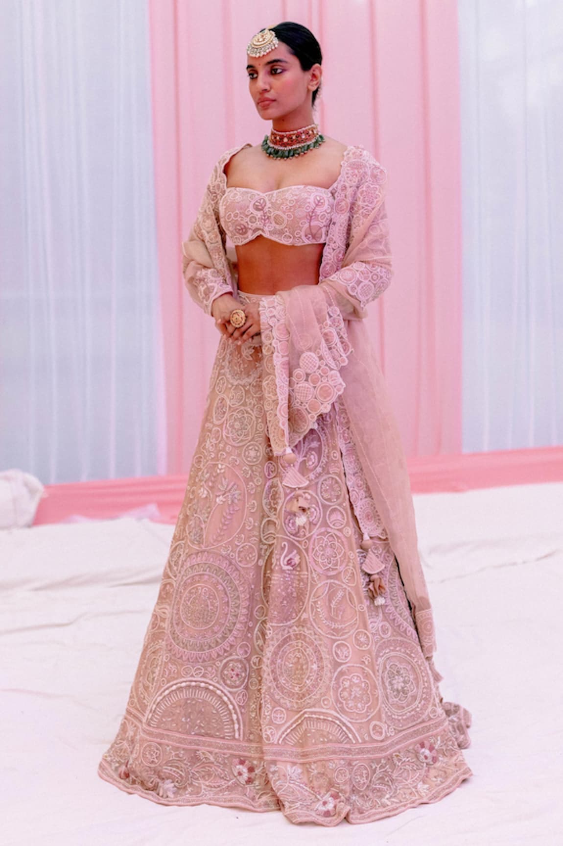 Megha Bansal Ahana Embroidered Bridal Lehenga Set