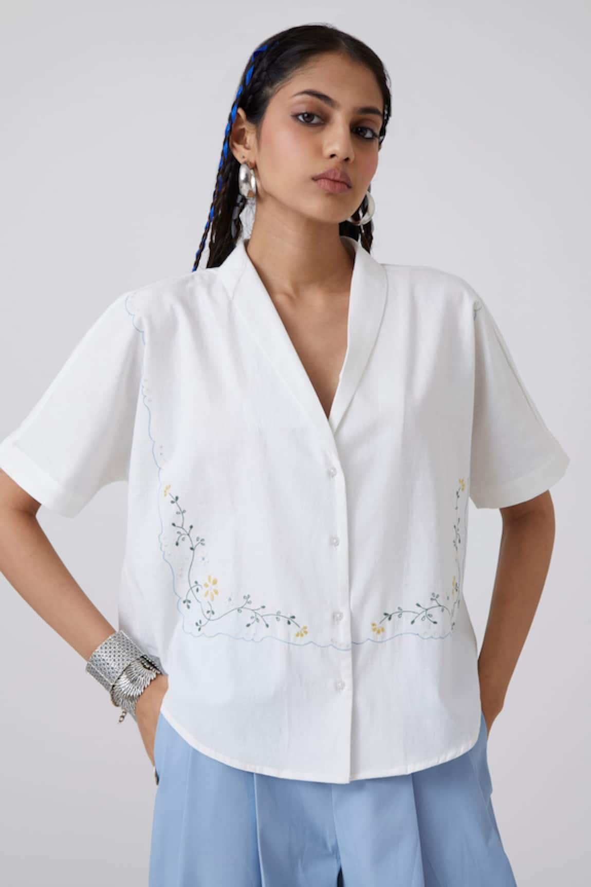 The Summer House Dua Handloom Cotton Shirt