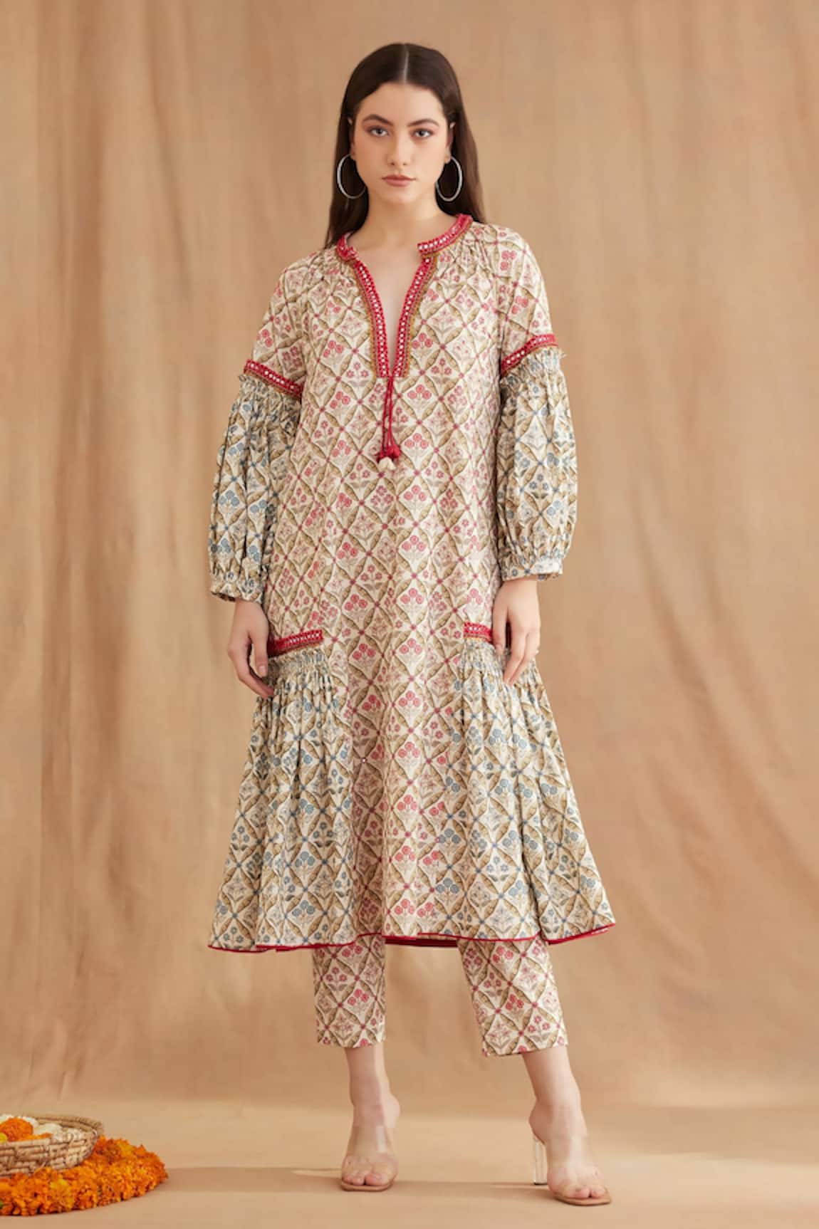 Nikasha Mughal Print Tunic & Pant Set