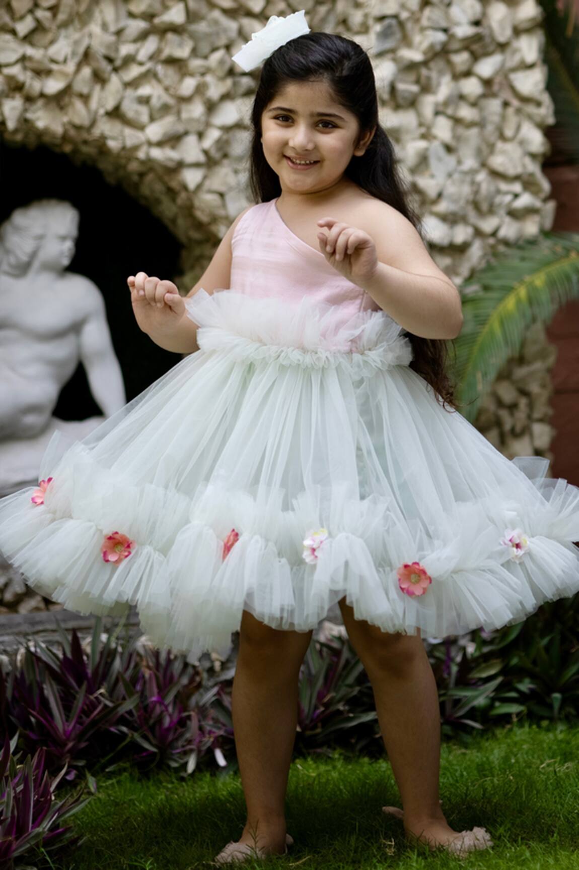 Darleen Kids Couture Amy One Shoulder Dress 