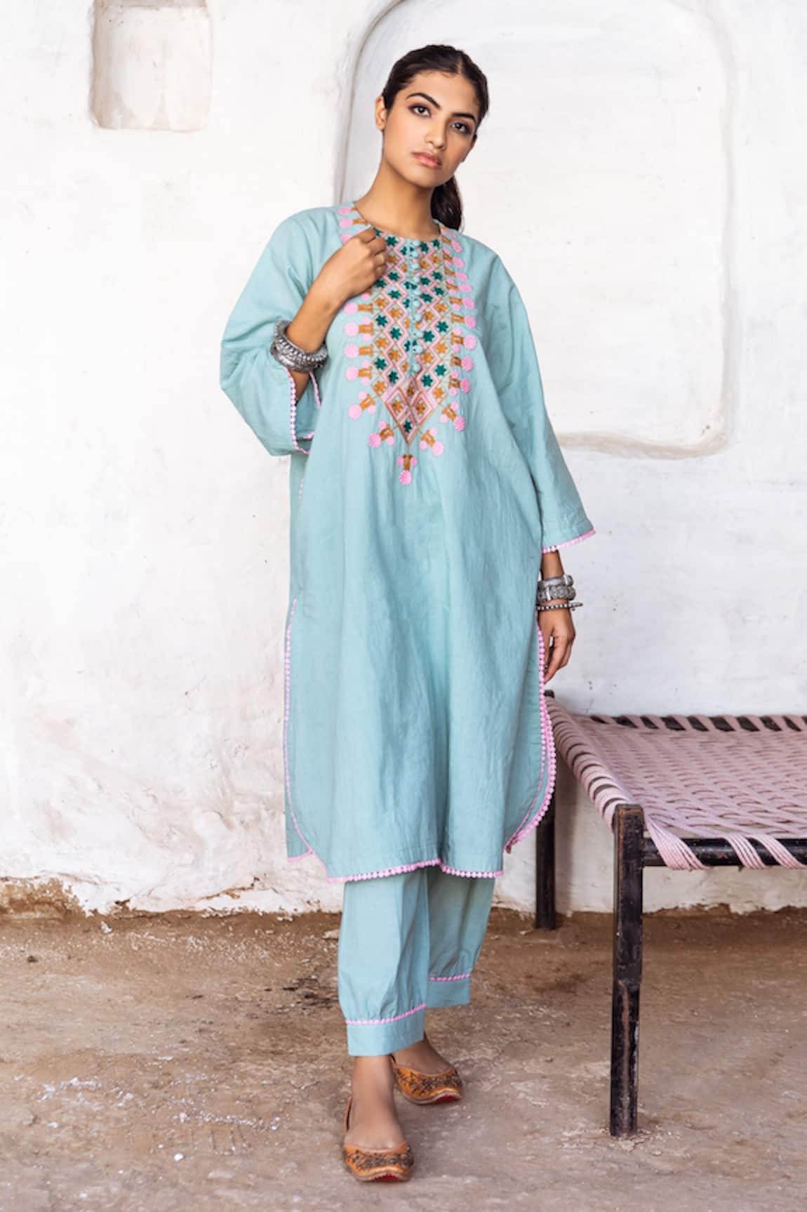 Gulabo Jaipur Arzu Cotton Kurta & Pant Set