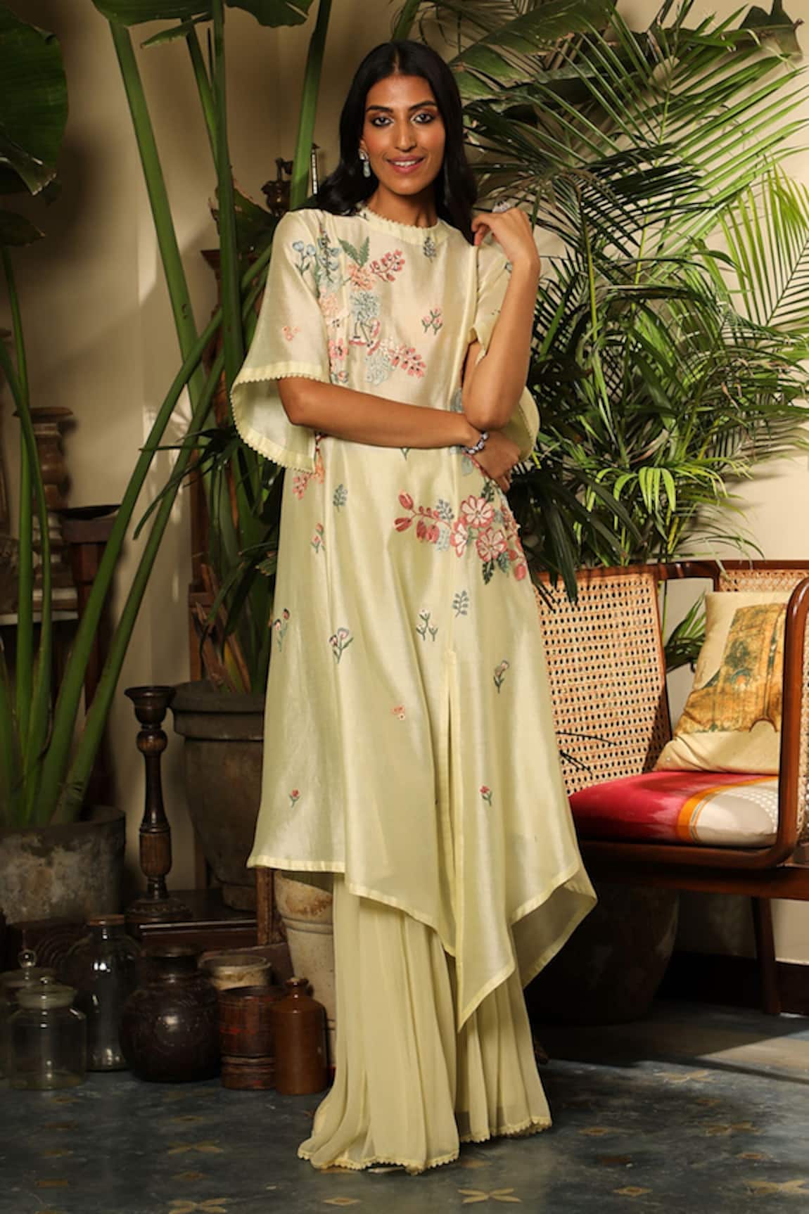 Sahil Kochhar Azra Garden Embroidered Tunic 