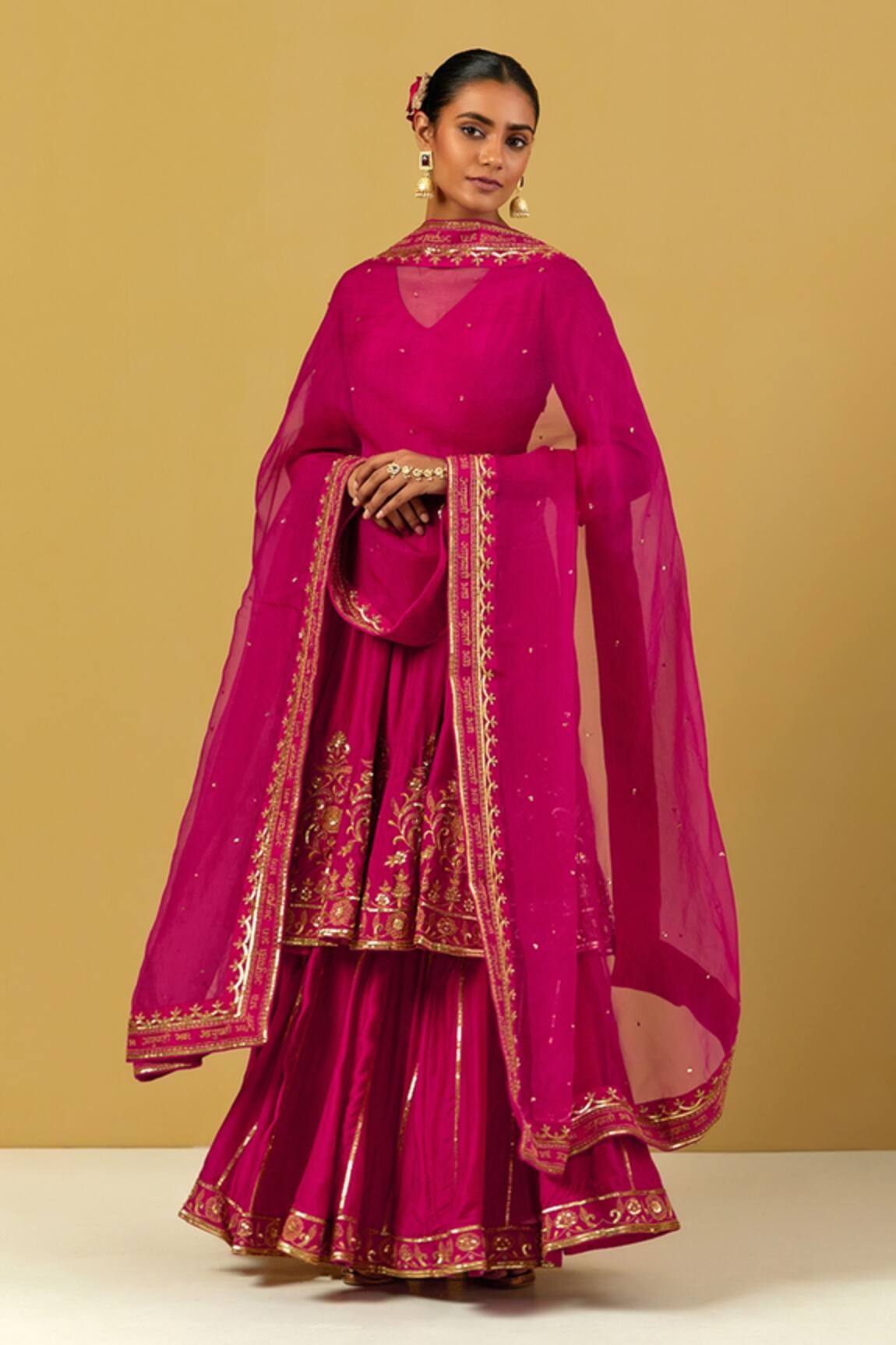 Ikshita Choudhary Hand Embroidered Organza Dupatta