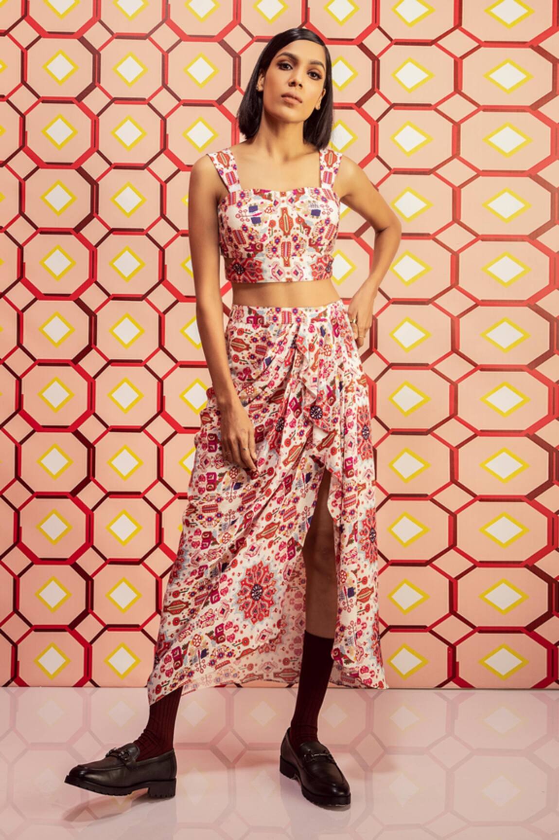 Betrue Kashan Print Bustier 
