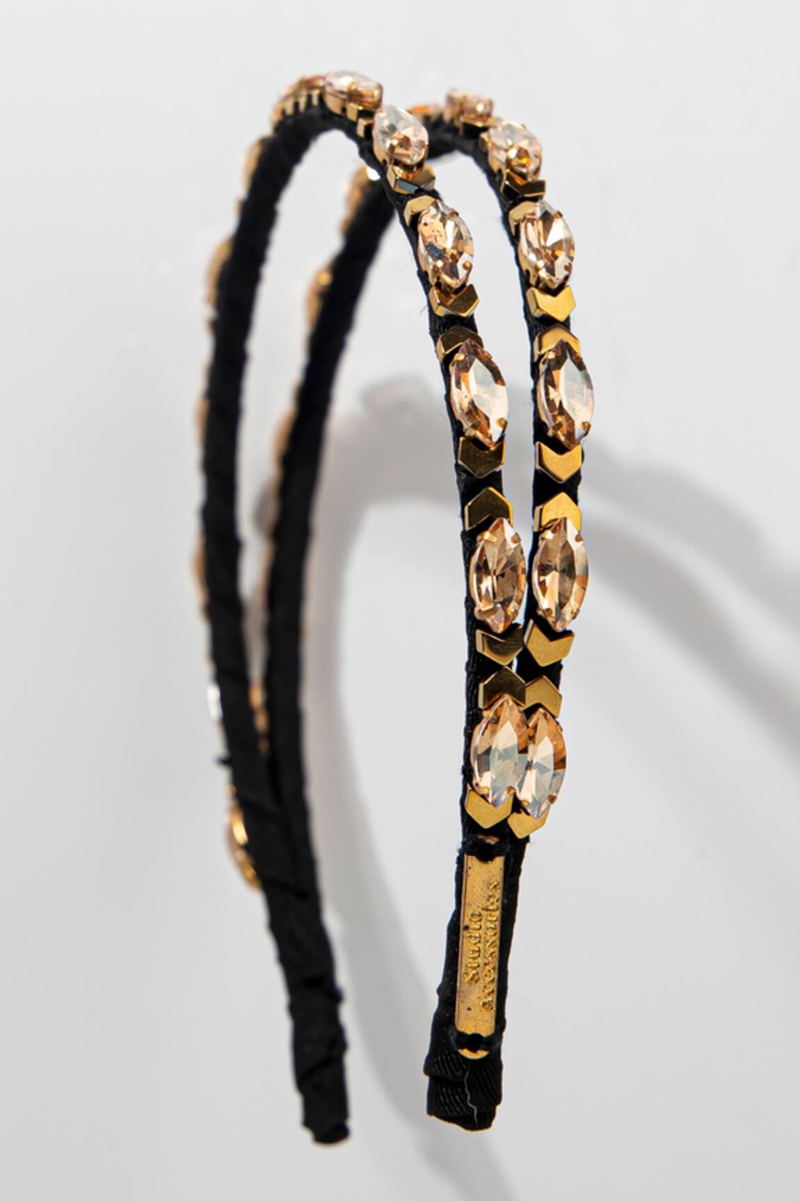 Born Flash Double layer Crystal Embellished Hairband