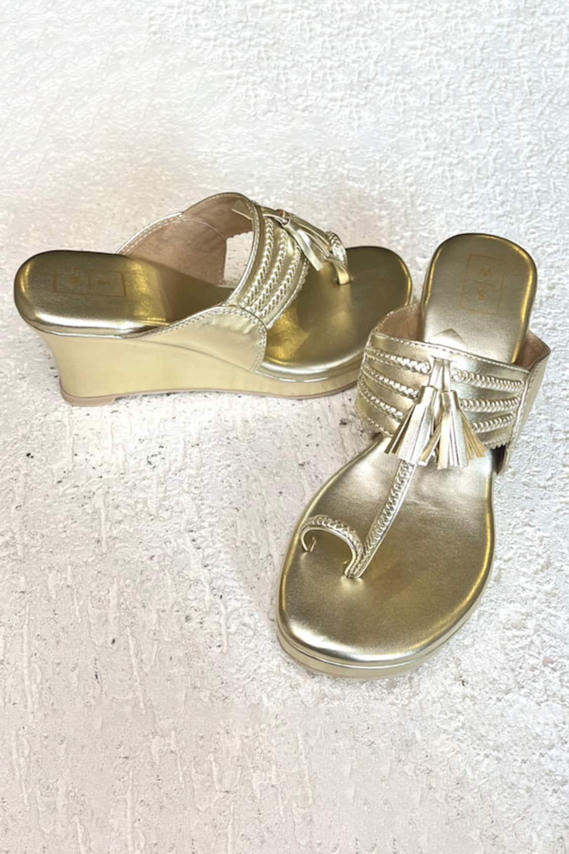 Sandalwali Alia Kolhapuri Wedges 