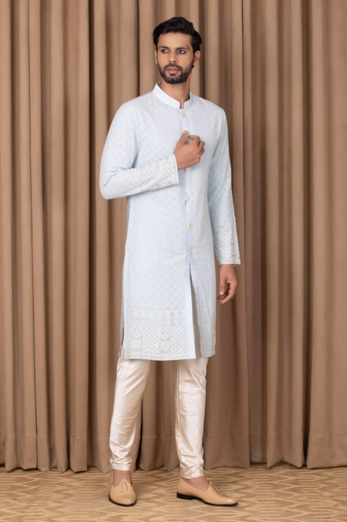 Ankit V Kapoor Arif Embroidered Kurta Set