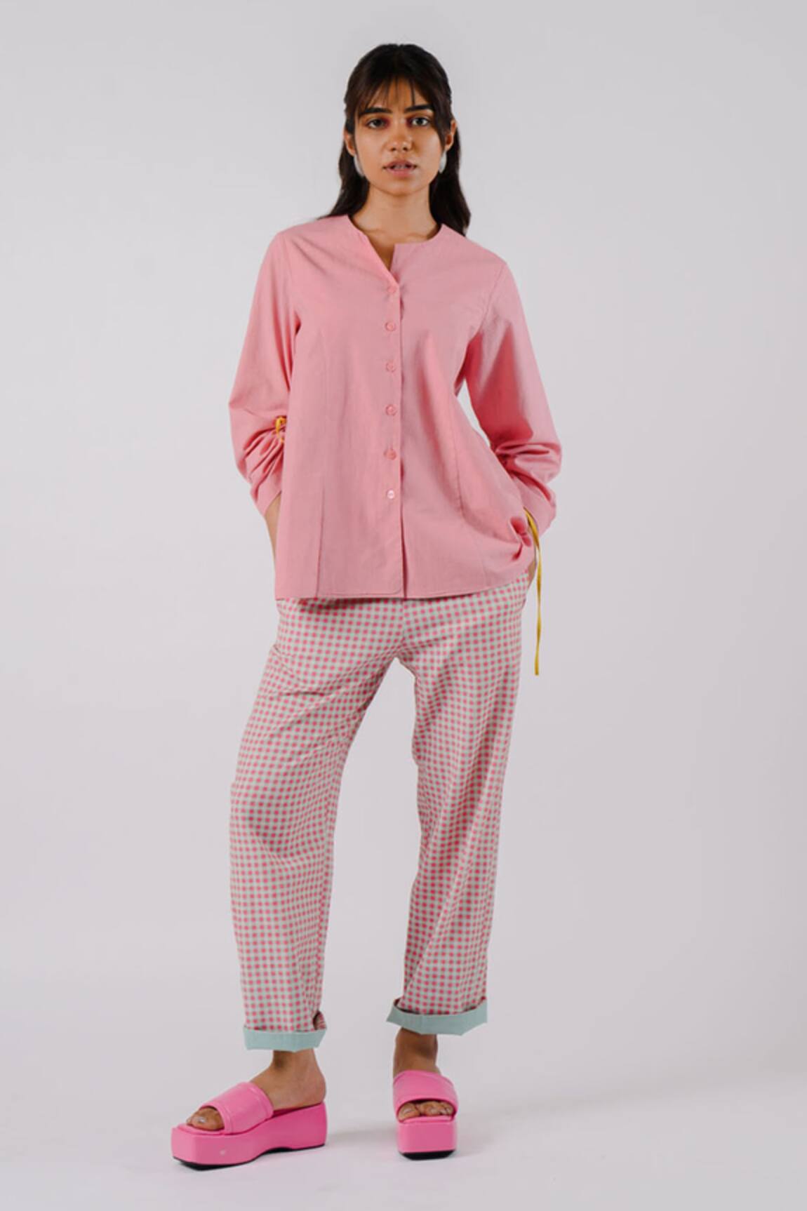 Tussah By Siddhi Shah Cutwork Placed Shirt With Pant