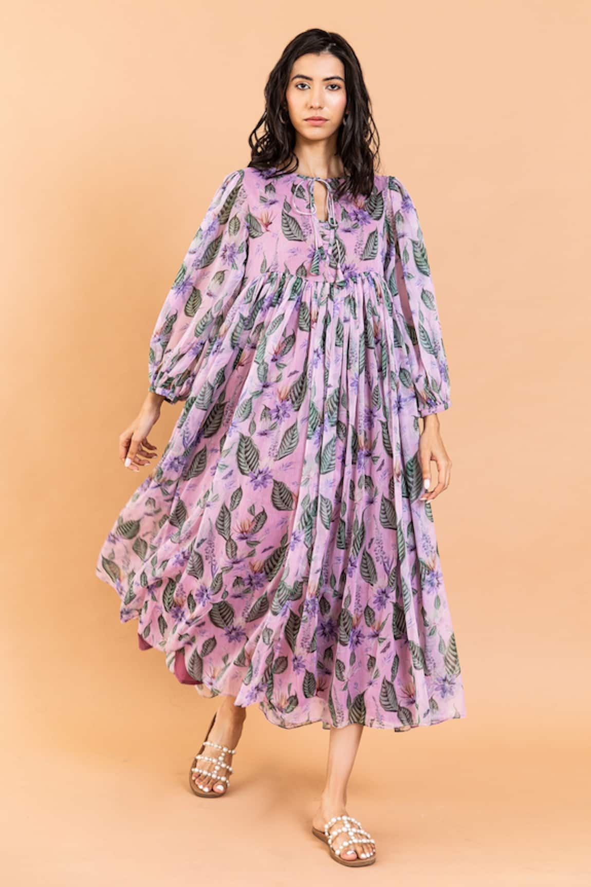 Aroop Shop India Kate Aster Print Dress