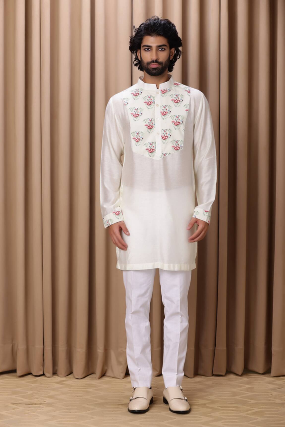 Ankit V Kapoor Noor Floral Print Short Kurta Set