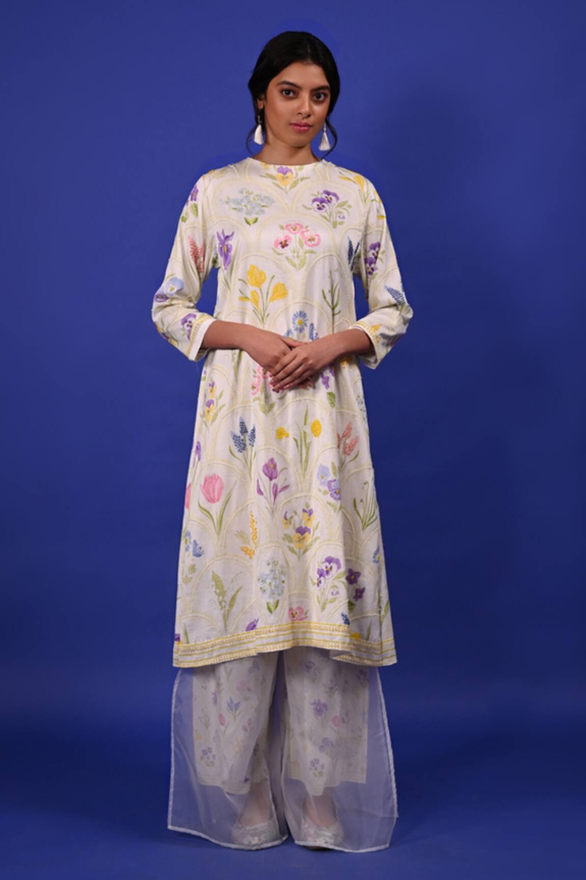 Rimi Nayak Assorted Floral Print Chander Kurta