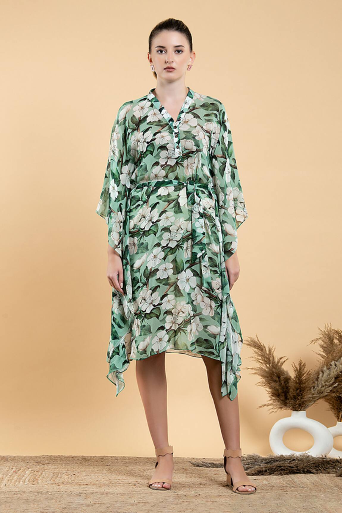 Divi By Sonal Khandelwal Wild Apple Print Kaftan