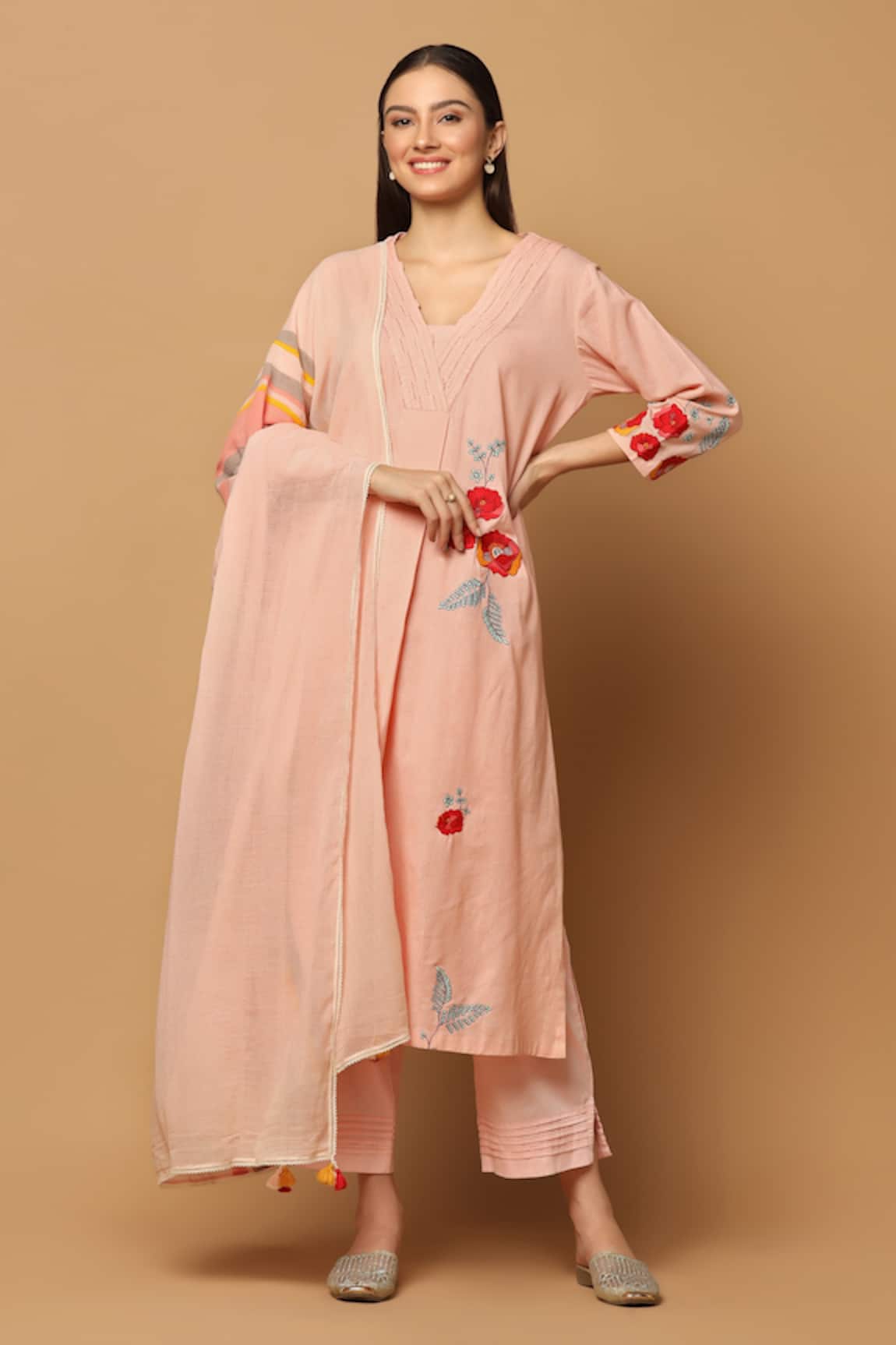 Ikha Couture Resham Embroidered Kurta Set
