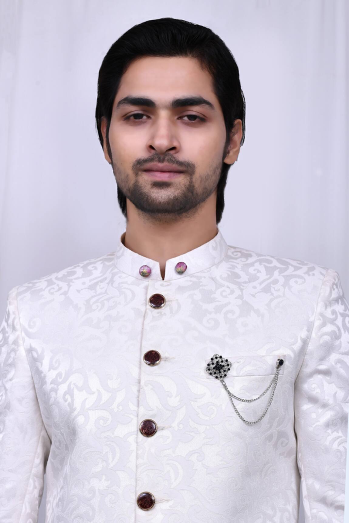 Nazaakat by Samara Singh Stone Embellished Brooch