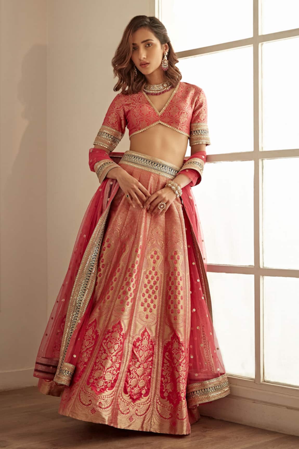 Studio Iris India Gulaal Banarasi Silk Lehenga Set